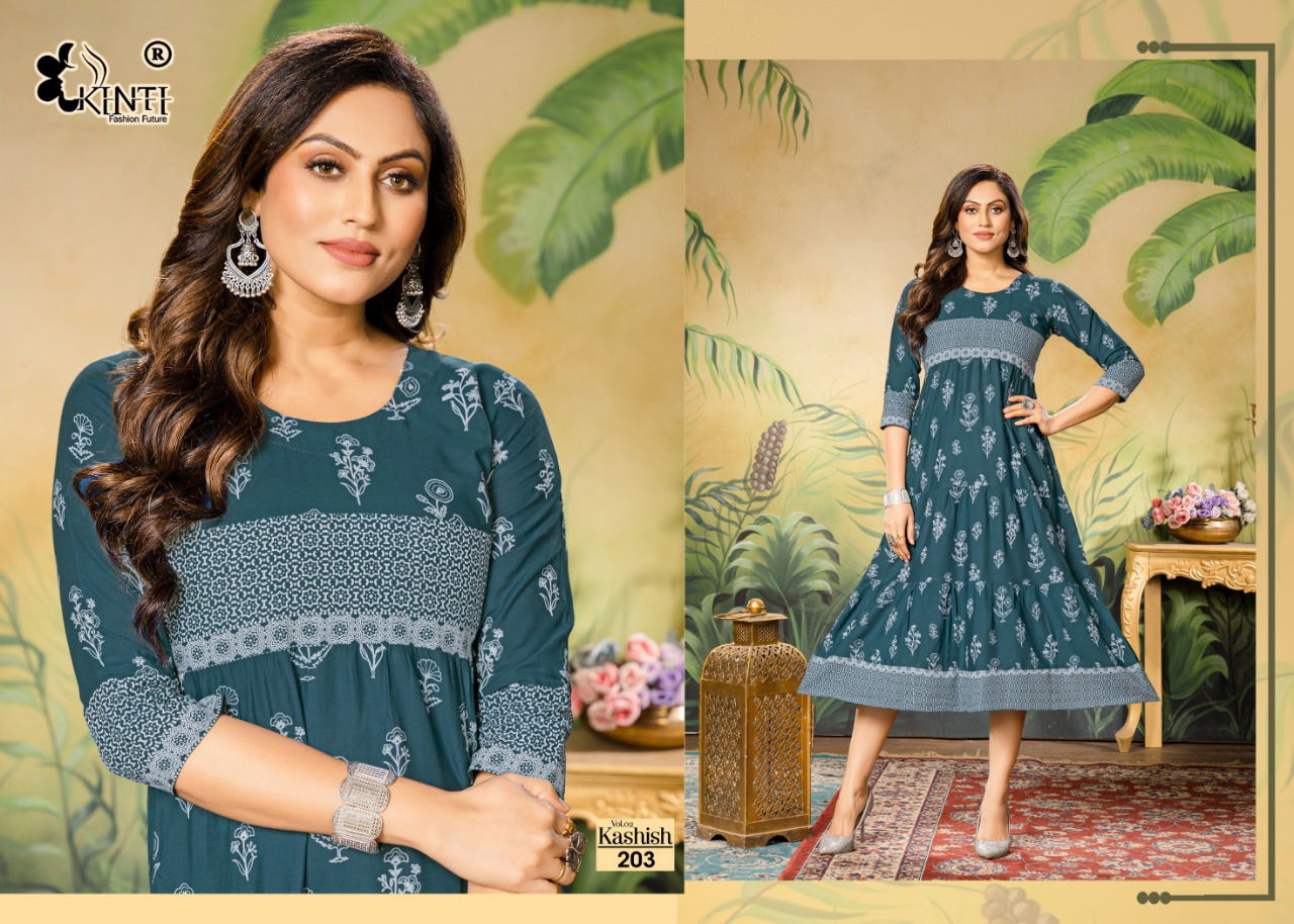 Kashish Vol 2 By Kinti Long Designer Kurtis Catalog